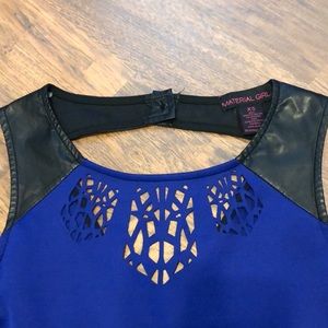 Material Girl A-line blue dress